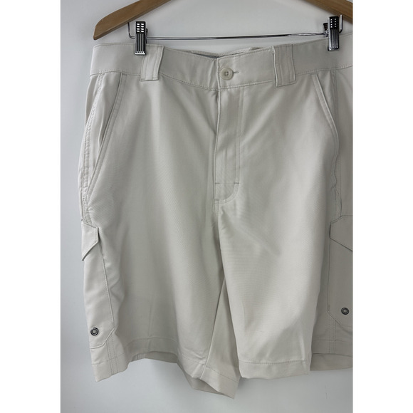 Bimini Bay Outfitters Bluefin II Short Ft. Bloodguard Sandstone Smoke Men's 38 - Picture 3 of 12